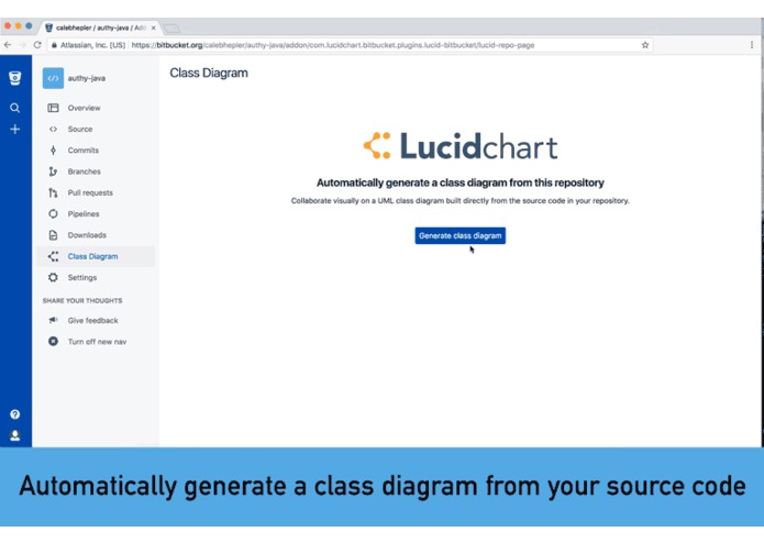 Class Diagrams for Bitbucket – screenshot 1