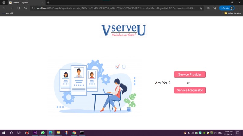 VserveU – screenshot 2