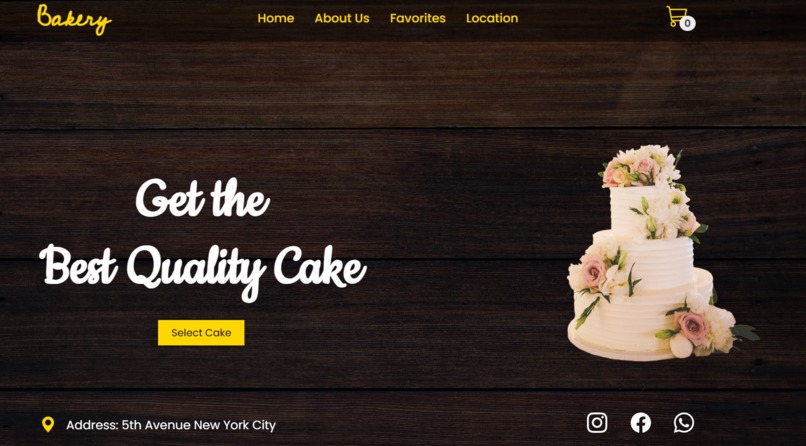 Bakery Web App – screenshot 2