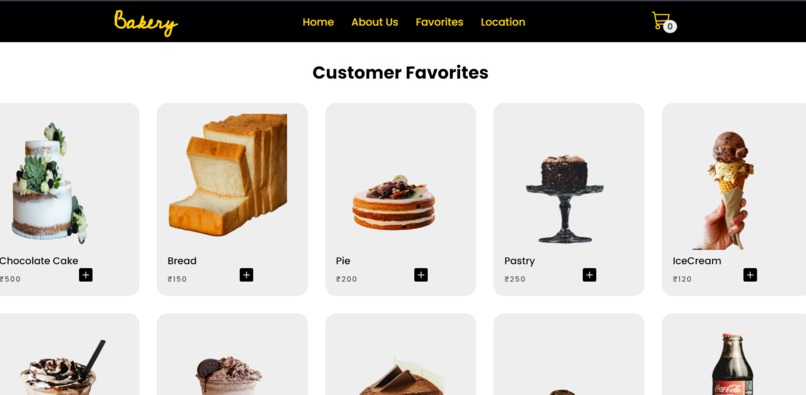 Bakery Web App – screenshot 3