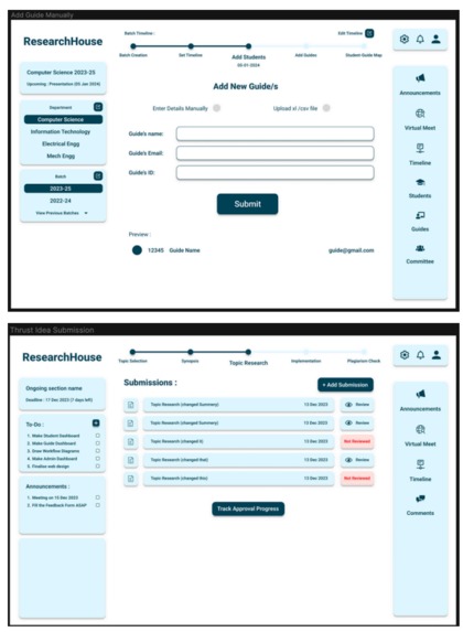 Post Graduation Dissertation Management  & Monitoring System – screenshot 5