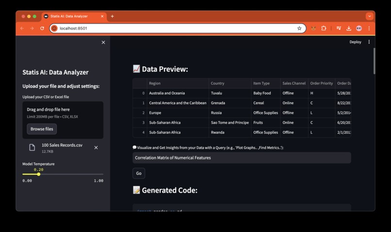 Statis AI – screenshot 2