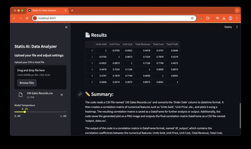 Statis AI – screenshot 4