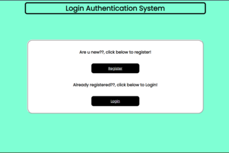 Authentication using Flask