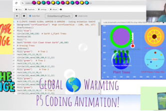 Global Warming & Warning with Solutions P5 Python Animations