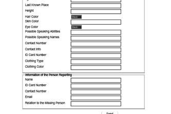 Missing Persons Portal