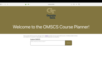 OMSCS Course Planner