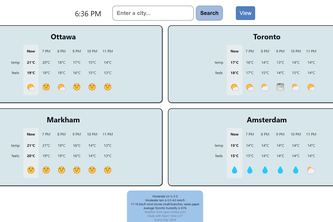 Detailed weather app